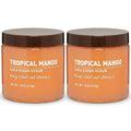 Tropical Mango Sugar Scrub – Exfoliating Body Scrub for Women, Moisturizing Shea Butter, Natural Sugar Exfoliant, Hand and Foot Scrub, Paraben-Free, All Skin Types, 18 oz (Pack of 2)