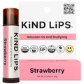 Kind Lips Strawberry Organic Lip Balm (Single Tube) – Hypoallergenic Natural Beeswax Lip Balm for Dry, Cracked Lips – Non Toxic Moisturizing Lip Repair with Vitamin E