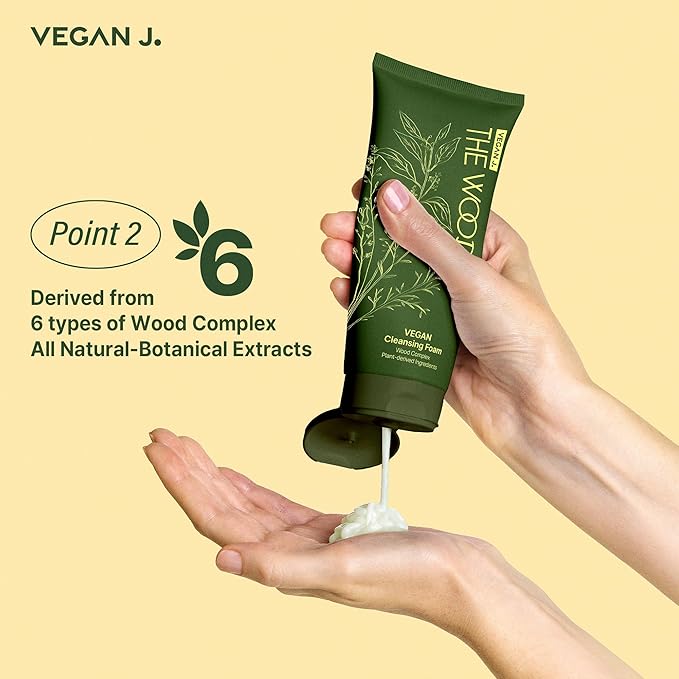 The Wood Vegan Cleansing Foam | Cleans 99.37% Impurities | Vegan Certified - 100ml