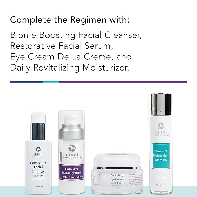 Omni Bioceuticals Elevated Eye Serum with Growth Factors and M-007® with 1 Refill - 15ml Serum with Additional 15ml Refill