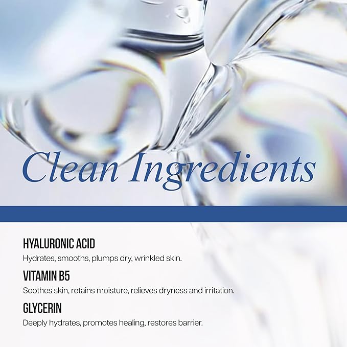 Hyaluronic Acid & Vitamin B5 Serum - Hydrating & Anti-Aging, Smooths Fine Lines, Moisture Retention - Dermatologist Tested, Cruelty-Free Korean Skin Care for All Skin Types - 2 fl. oz