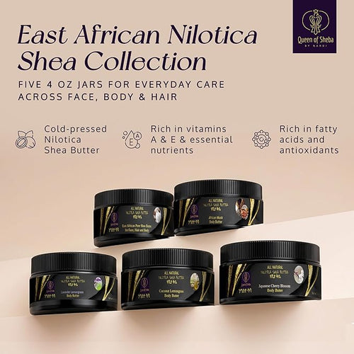 African Shea Butter Raw Organic Unrefined Shea Butter for Face 8 Oz Multi-Scents Box - Organically Certified USDA for All Skin Types Body and Hair Moisturizing Skincare