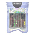Vegan Lip Balm 5 Pack - All Natural and Free of Beeswax, Soy, Nut, and Top 9 Food Allergens (Mint, Lemon Lime, Green Apple, Honey, Cocoa Butter)