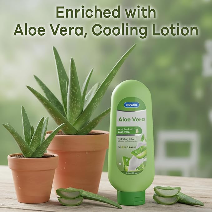 Soothing Hydration Hand & Body Lotion With Cooling Aloe Vera Refreshes Dry Skin, Absorbing, Intense Moisturizing Cream, 18oz, 1 Pack