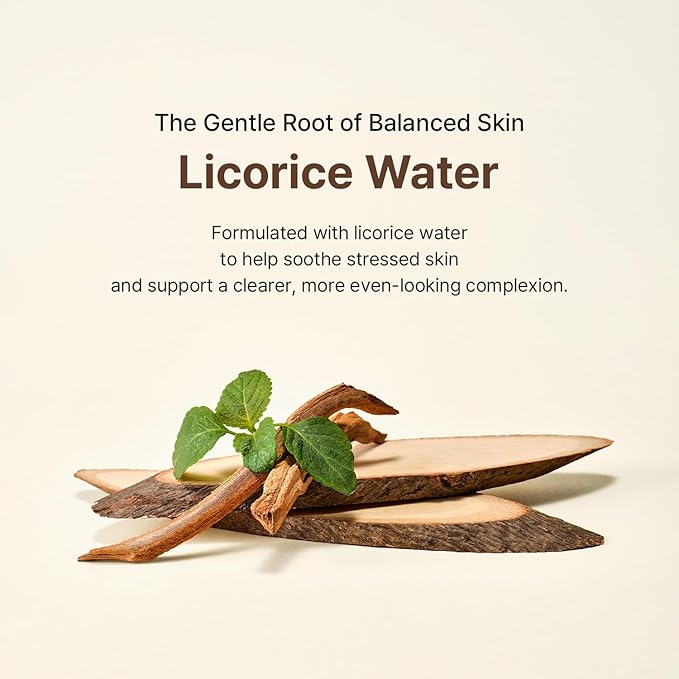 ACWELL Licorice pH Balancing Korean Toner for Cleansing 10.14 fl.oz. - Alcohol-Free PH5.5 Hydrating Facial Astringent - Skin Clarifying & Hydration Boosting Toner