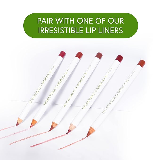 Honeybee Gardens Truly Natural Long Lasting Lipstick, Sweet Pea Lipstick, Vibrant Medium Pink, Naturally Hydrating & Nourishing, Vegan, Gluten-Free & Cruelty-Free, 0.11 oz / 3 g