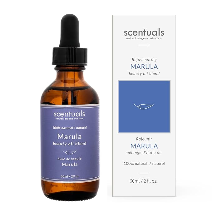 Marula Beauty Oil Blend, Facial Moisturizer with Pure Marula, Apricot Oil, Safflower Oil, Vitamin E Oil, Deep Hydration, Anti Aging Natural Skin Care 2 fl.oz | 60 ml