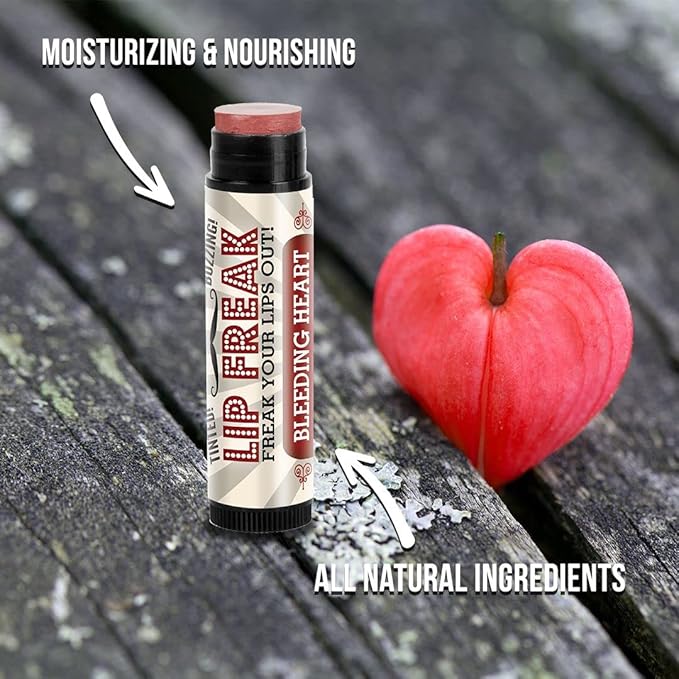 Doctor Lip Bang's BUZZING Lip Balm | Lip Freak| 100% All Natural | Cruelty Free | Tinted | Bleeding Heart