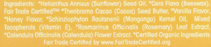 ECO LIPS Organic Mongo Kiss Vanilla Honey Lip Balm, 0.25 OZ