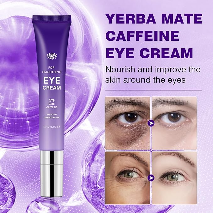 Caffeine Eye Stick Cream Reduces Fine Lines,Dark Circles,Anti-Wrinkle,Hydrating Eye Balm for Puffy Eyes,Softens& Nourish Skin