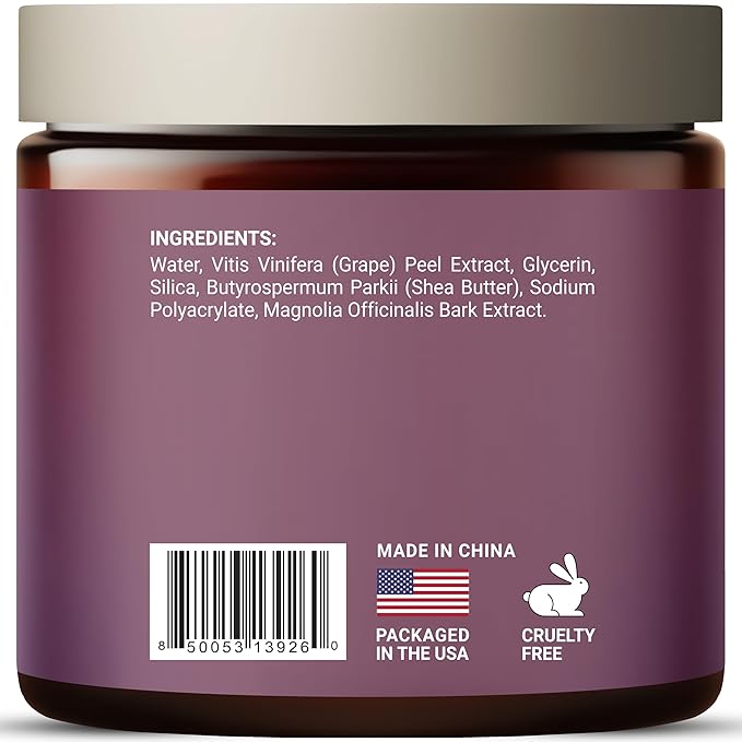 SOULSPA PURE Grape & Shea Butter Body & Foot Scrub - Rejuvenating & Antioxidant Rich Exfoliating Body Scrub for Glowing Skin, 10 oz