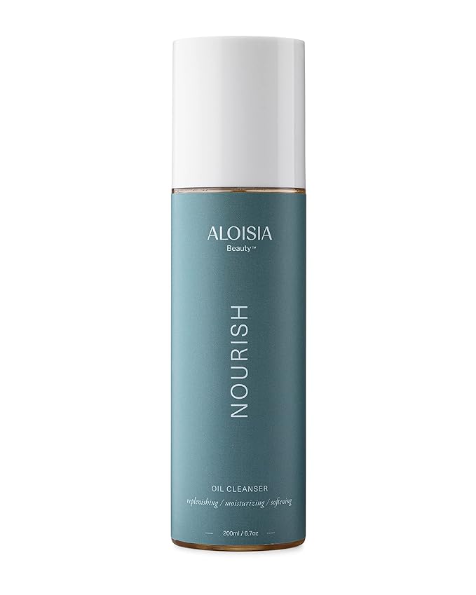 NOURISH Oil Cleanser for Face- Luxurious Makeup Remover & Deep Cleansing Oil, Melts Away Impurities Without Clogging Pores, Infused with Apricot for Ultimate Hydration, 6.7 Oz