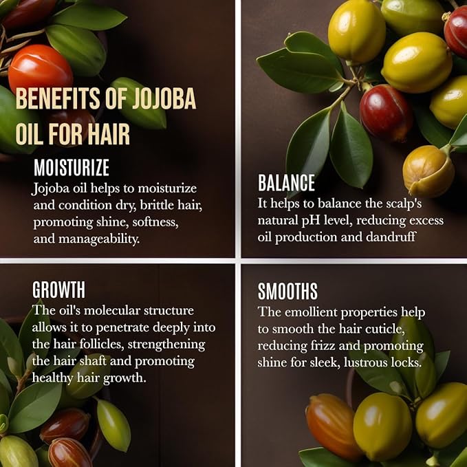 ORGANIC JOJOBA OIL - Cold Pressed, Unrefined in 4 oz Dark Glass Bottle with Dropper | An essential daily or night time moisturizer for face, skin, nails, lips, beard & hair