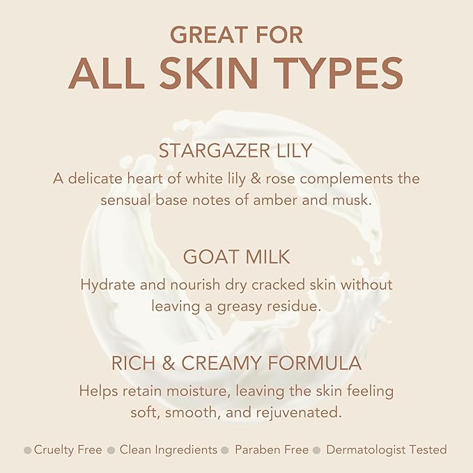 Dionis Goat Milk Body Lotion Stargazer Lily 8.5 oz (Pack of 1)