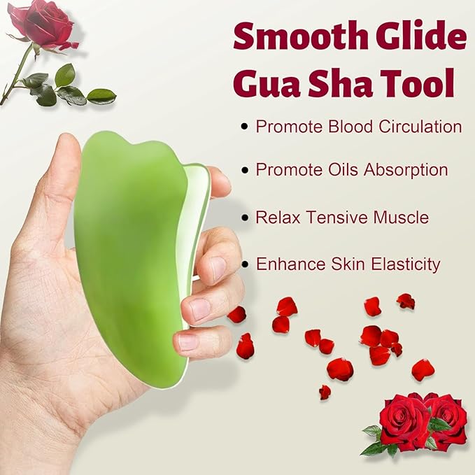 3 Pack Gua Sha Face Oil for Women, Rosehip Oil Organic Facial Oil Moisturizer Infused Rose, Vitamin E & C, Restore and Rejuvenate, Hydrating Facial Oil for Dermaplaning, 1.01fl.oz/30ml