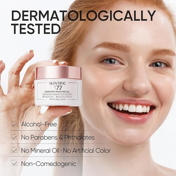 SKINTIFIC Dark Spot Moisture Cream, Brightening Moisturizer, Fades Dark Spots, Hyperpigmentation, 5X Ceramide Barrier Repair, 24H Hydration, Non-Greasy, 3.52 OZ (Pack of 1)