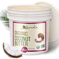 Kevala Organic Coconut Butter - Nutritious Addition to Baking and Cooking, Made in USA, Creamy Spread for Toasts and Desserts, Ingredient for Homemade Skincare and Haircare Cosmetics, Bulk Size, 8 lb