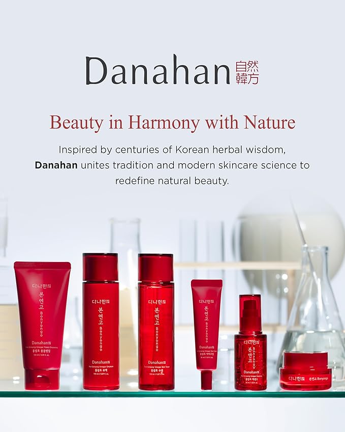 Danahan Bonyongo Red Ginseng Vinegar Eye Cream 1.01oz – Korean Anti Aging & Firming Under Eye Treatment Cream for Youthful Radiant Skin - Helps Reduce the look of dark circles, Puffiness & Finelines