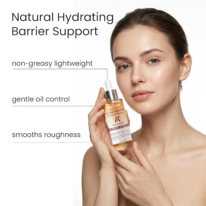 Skin Care Essential oil Coconut & SqualaneDual-Essence Oil Skincare Tech 2026 | 80ml Soothes,Brightens, and repairs your skin barrier. Formulated for allskin types