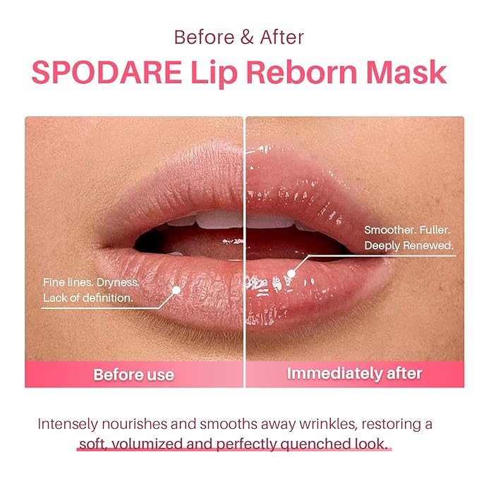 SPODARE Blueberry Lip Mask Overnight, Swirl Lip Sleeping Mask for Dry Cracked Lips Care, Dual-Color Lips Balm for Nourishing and Softening Lips and Reduce Fine Lines