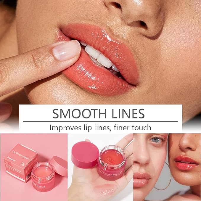 Sleeping lip mask, Repairing Lip Balm, Long-Lasting Nourish & Hydrate Lip mask, Hydrating, Moisturizing Lip Skin Care, Improve Lip Color, Reduce Lip Lines Anti-chapped Lip Cream (02# Berry)