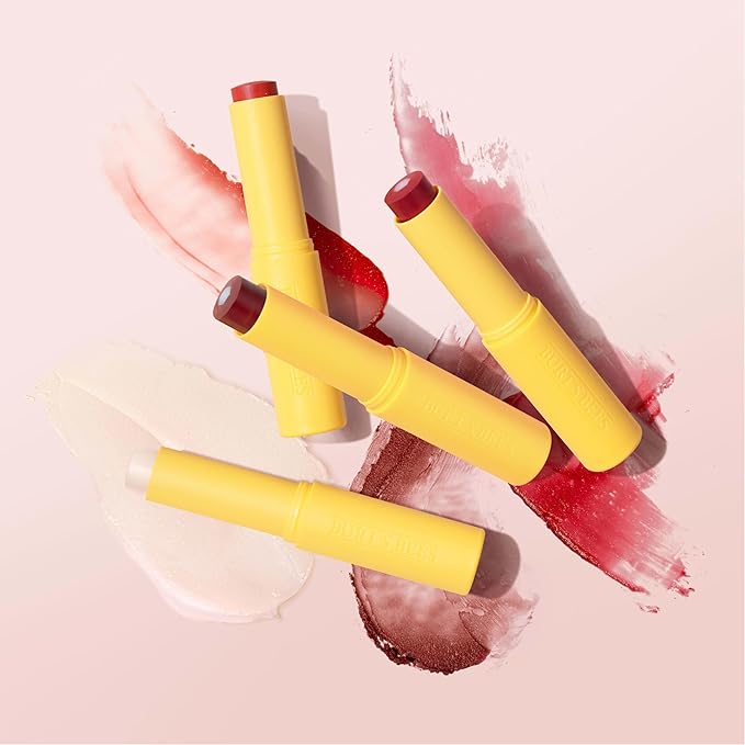 Burt’s Bees Tinted Boosted Balm, Cheeky Cherry, Hydrating Tinted Lip Balm with Vitamin C, E, and F Core, 24 Hour Lip Moisturizer with Responsibly Sourced Beeswax, 100% Natural Origin, 1 Count, 0.16oz