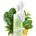 Gentle Foaming Facial Cleanser with Green Tea, Kale & Spinach, Hydrating Gel-to-Foam Face Wash for Dry & Sensitive Skin, Non-Stripping Daily Cleanser with Soft Brush, Morning Clean 3.38 Fl Oz