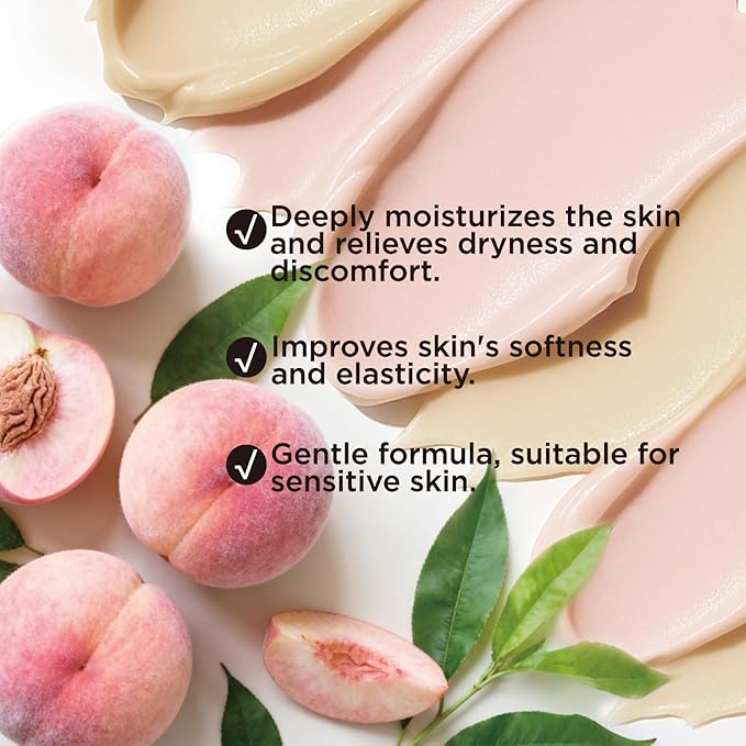 Peach Whipped Body Butter, Shea Body Butter for Women Dry Skin, Natural Peach Lotion for Body Moisturizer-Deep Moisturizing and Softening-6.8 floz(200ml)