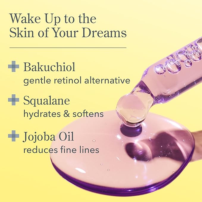 Beekman 1802 Dream Booster Bakuchiol Face Serum – Retinol Alternative for Sensitive Skin – Refines Texture, Smooths Fine Lines & Pores – Fragrance Free – Vegan – 0.5 fl oz