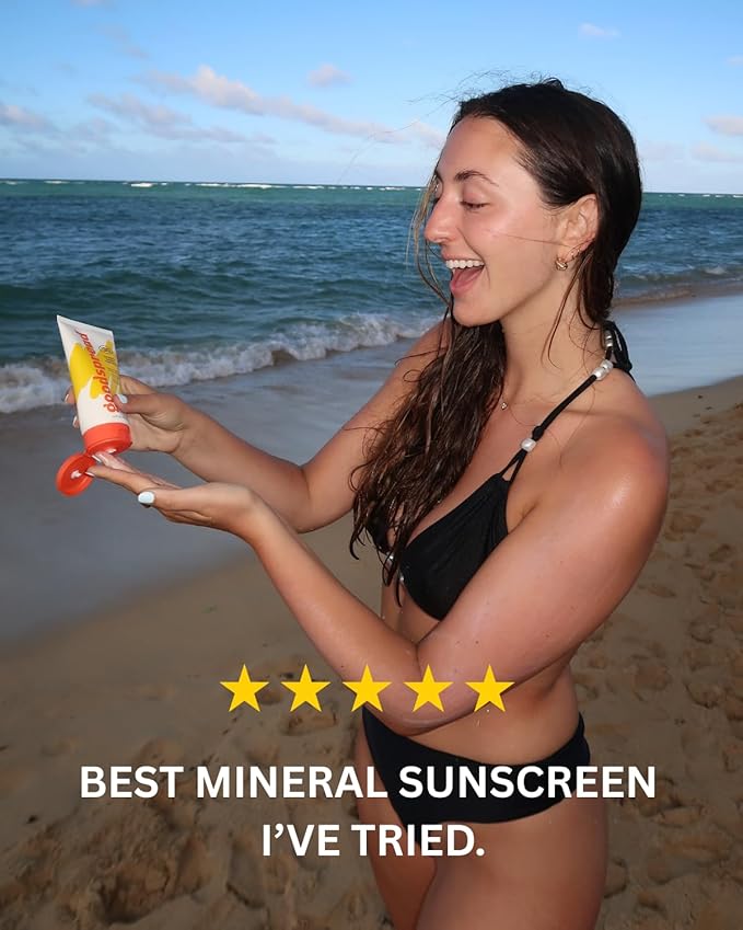 SPF 30 Mineral Sunscreen 2-Pack – No White Cast, Reef-Safe, Non-Nano Zinc, Water Resistant, Face & Body – Goodspread