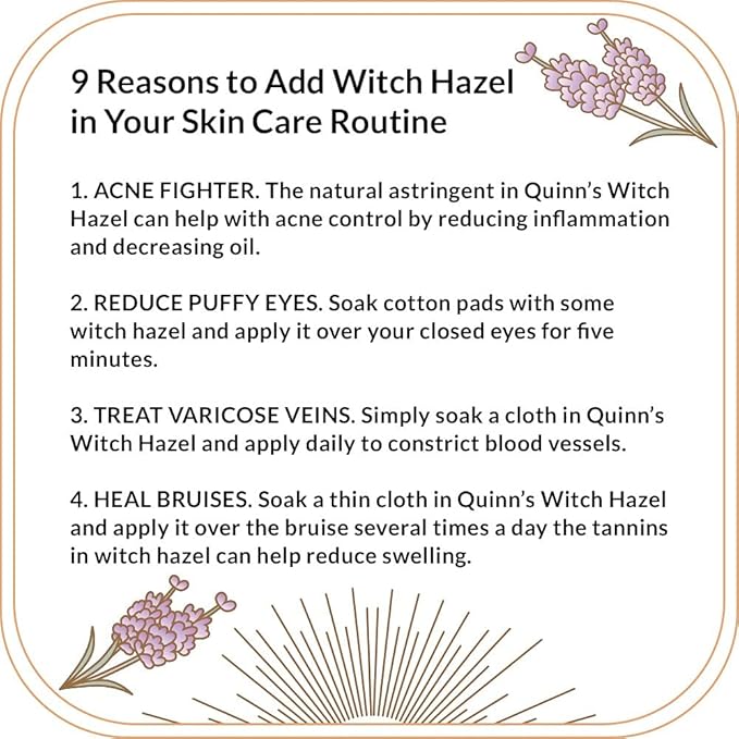 Quinn’s Alcohol Free Witch Hazel Rose 16 oz. & Quinn’s Alcohol Free Witch Hazel Lavender 16 oz.