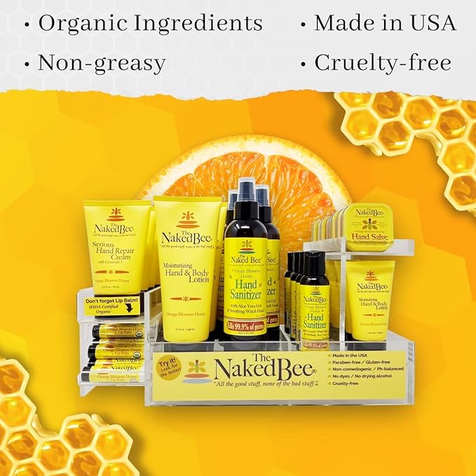 The Naked Bee Lavender & Beeswax Absolute Hand and Body Lotion, 6.7oz - 2 Pack