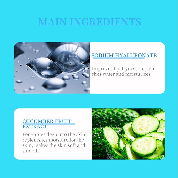 MOND'SUB Lip Sleeping Mask,Overnight Dry Damaged Lip Nourishment,Moisturizer for Plump, Smooth Lips,Hydrating Lip Balm Care with Fruit Extracts,Dual-Color Cucumber & Hyaluronic Acid