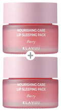 Klavuu Lip Mask Sleeping Pack (2PCS) – Overnight Deep Hydrating Korean Lip Balm Treatment for Very Dry, Chapped Lips | Lip Lightening & Plumping with Instant Hydration (Berry & Berry)