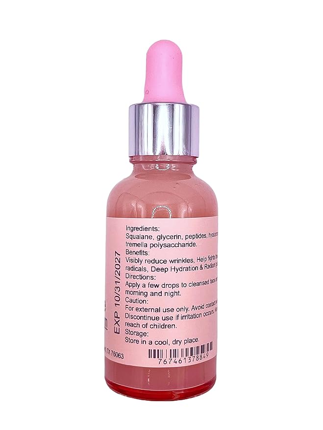 Pure Squalane Face Oil Serum - 100% Plant-Derived Facial Moisturizer for Dry Sensitive Skin - Barrier Repair & Deep Hydration - 1.01 Fl Oz