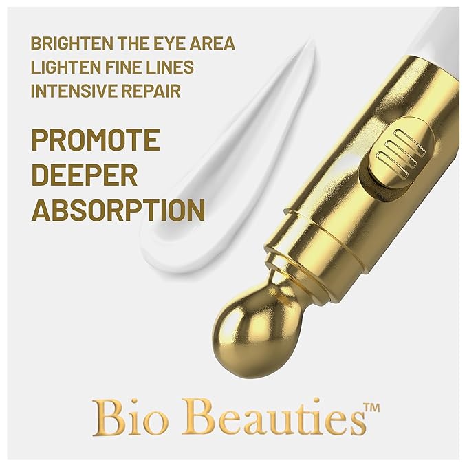 Retinol Under Eye Cream,Dark Circles,Wrinkles, Anti Aging and puffiness for Women and Men with Electric Massager