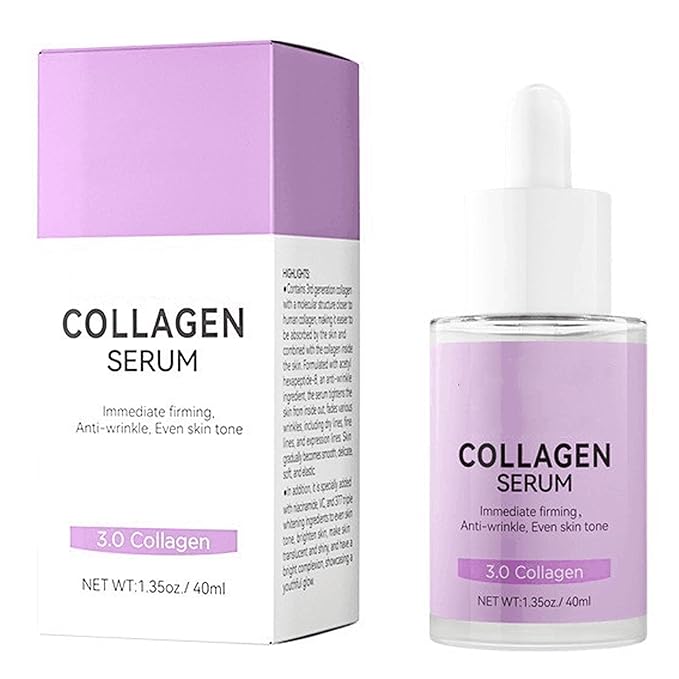 Collagen Serum For Face, Collagen Face Serum For Skin Tightening Helps Lift, Plump, & Firm Sagging Skin, Serums For Skin Care, Anti Wrinkle 1.35 Fl Oz