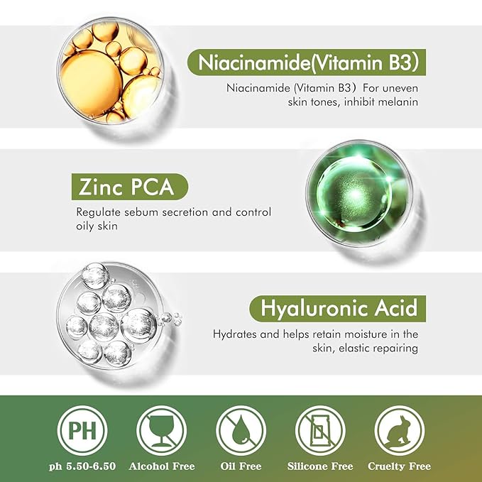 Organic Vitamin C Serum for Face Neck Eyes with Hyaluronic Acid Dark Benifits for Circles Age Spots Pore Cleanser Acne Scars Sun Damage Corrector Plump Skin Organic Anti Aging Serum (60ML)