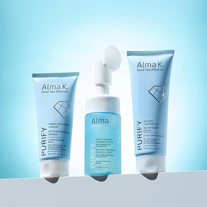 ALMA K Pore Cleansing Foaming Mousse - Gentle Face Cleanser for Women - Hydrating Facial Cleanser with Salicylic Acid - Face Wash for Women - 3.4 oz