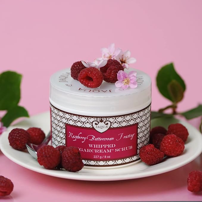 JAQUA Beauty Raspberry Buttercream Frosting Handmade Whipped Organic Sugarcream Scrub