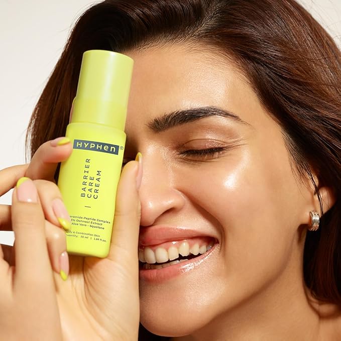 Hyphen 2% Ceramide-Peptide Complex Barrier Repair Face Moisturizer- Oily Skin | Lightweight Gel Cream, Oil-Free Hydration- Dull, Dehydrated Skin | Non-Comedogenic Non-Sticky Cream for Women, Men -50ml