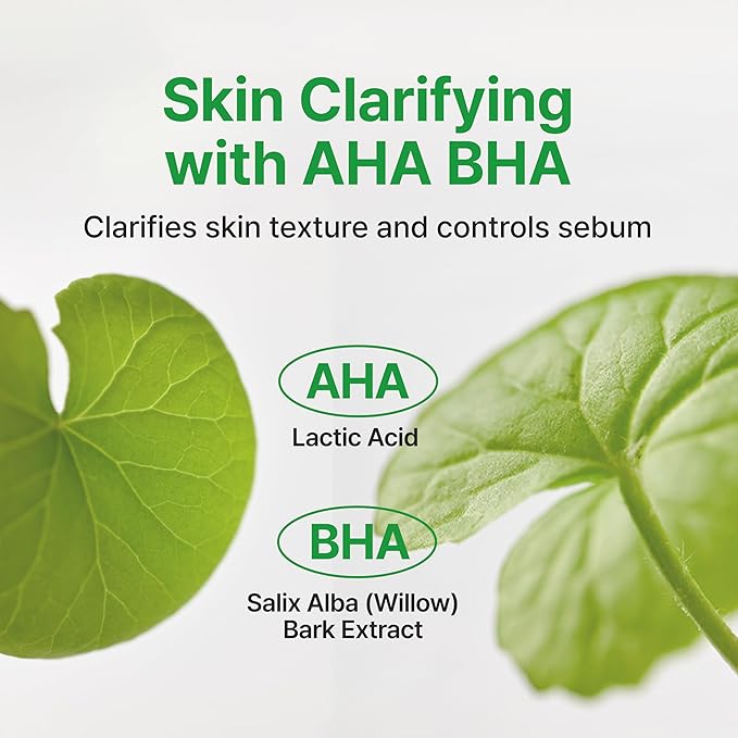 Face Republic Effortless Calming Routine - AHA/BHA Toner & Calming Care AHA/BHA Moisturizer | for Oily Skin, Korean Skin Care