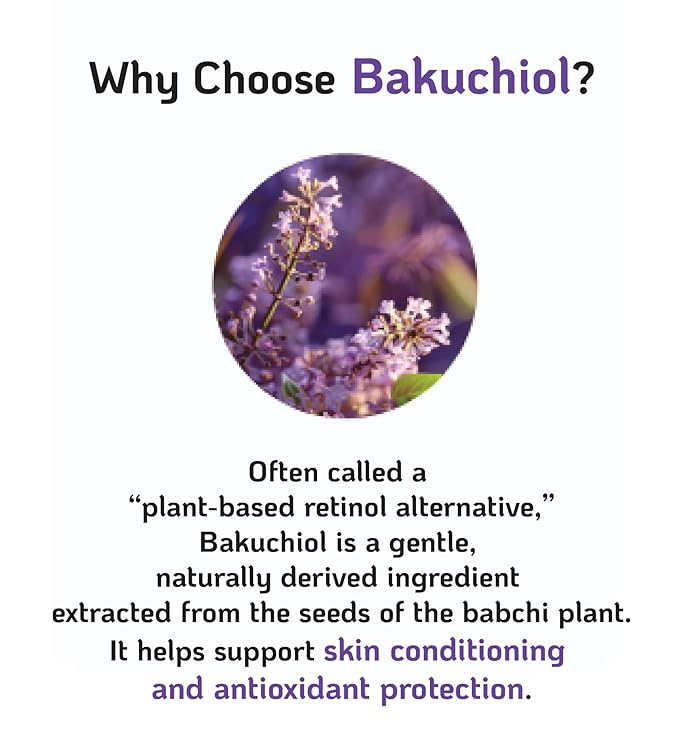 Korean Bakuchiol Concentrate Mix 2 Drops In Any Step of Your Skin Care Routine Retinol Alternative Non GMO Vegan Certificate Safe Natural Botanical Antioxidant Cold Pressed 10000ppm 10 ml