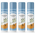 Badger Unscented Classic Lip Balm, 100% Organic Lip Balm for Sensitive Lips, Long Lasting Lip Moisturizer w/Light Silky Texture, 4 Pack