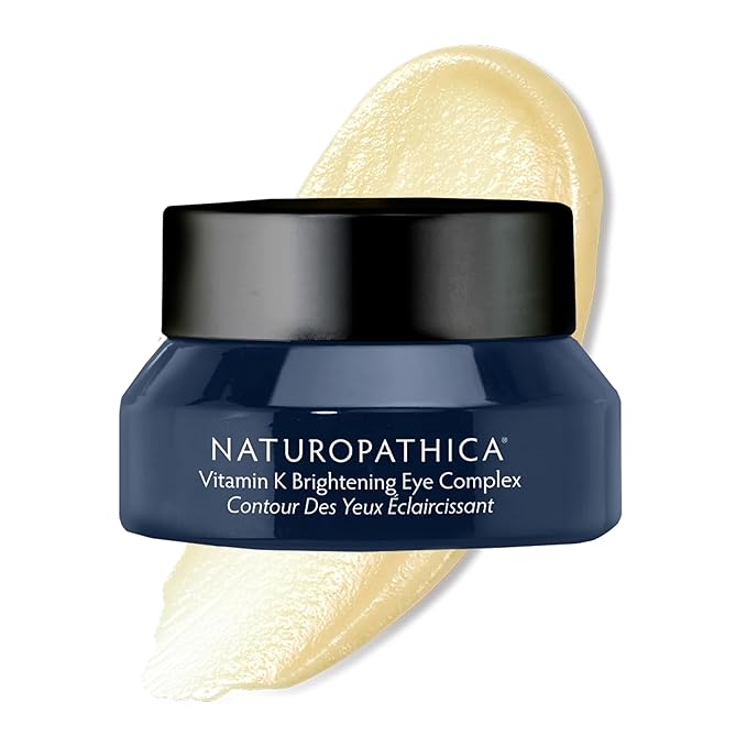 Naturopathica Vitamin K Brightening Eye Complex, Daily Eye Cream for Dark Circles and Puffy Eyes, Under Eye Cream to Help Firm and Revitalize Tired Eyes, 0.5 fl oz