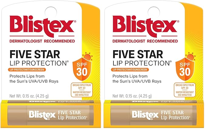 Blistex Lip Protection Balm, SPF 30 | Wind & Water-Resistant | Soothes Chapped Lips | Hydrating Treatment | Holds in Moisture