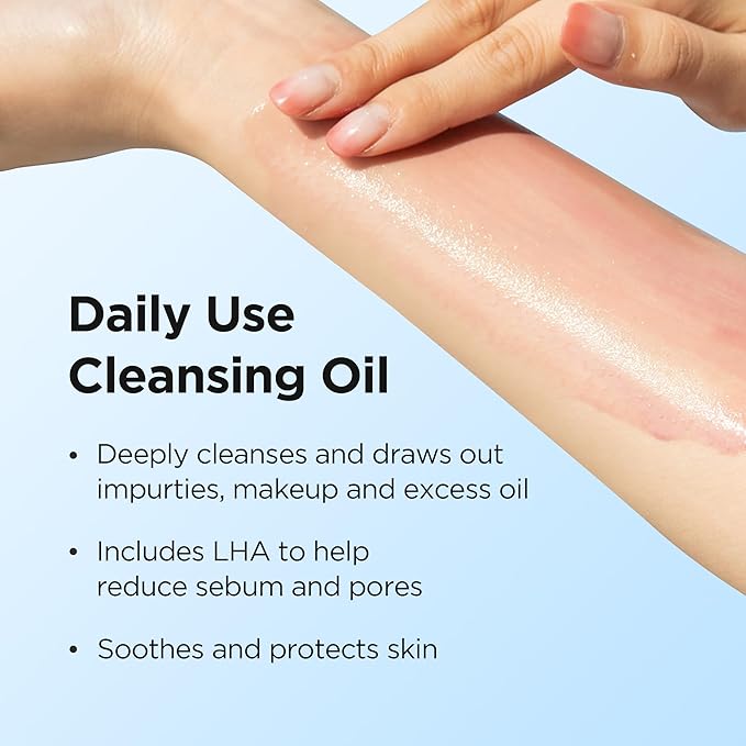 DERMALOGY by NEOGENLAB Calming Cleansing Oil, Cica Tree Micellar Formula for Sensitive Skin, Deep Makeup & Sunscreen Remover, Korean Skincare, K-Beauty, 10.14 fl oz (300 ml)