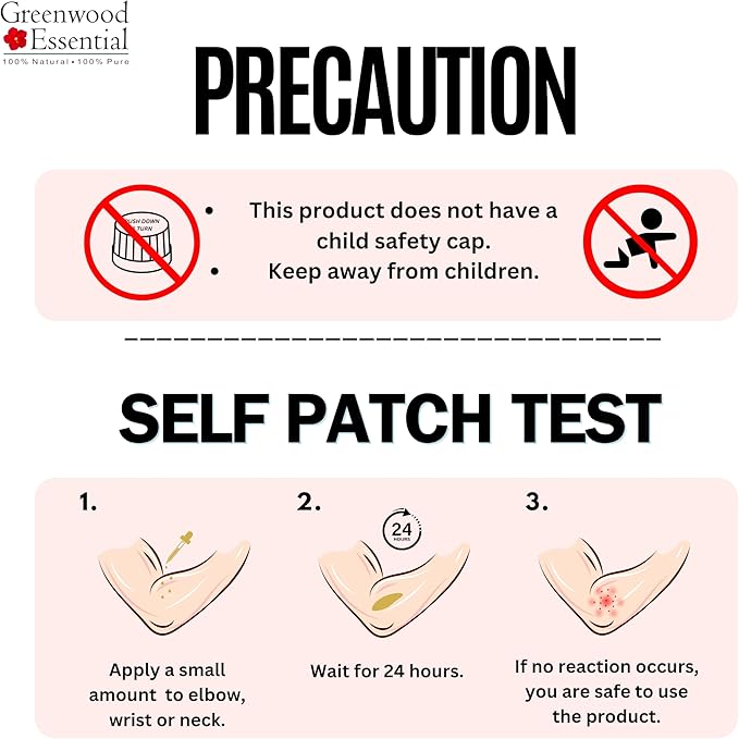 Greenwood Essential Bay Essential Oil (Pimenta racemosa) with Glass Dropper | Pure | Non-Sticky | Non-Greasy | Lightweight | Men & Women | All Skin Types | Steam Distilled 100ml (3.38 oz)