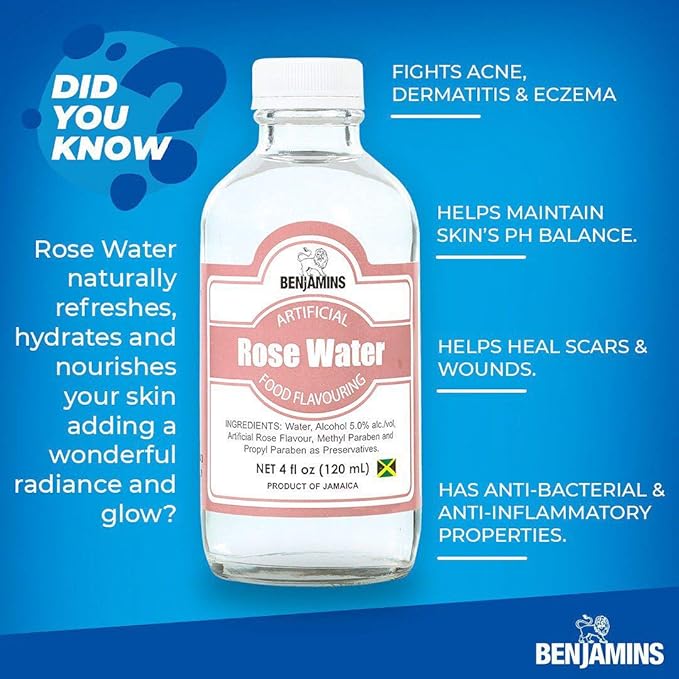 Benjamins Rose Water - 4oz