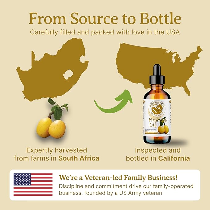 Bella Terra Oils Pure Marula Oil for Skin – 1gallon, Silky Smooth, Lightweight, Non-Greasy, Antioxidant-Rich